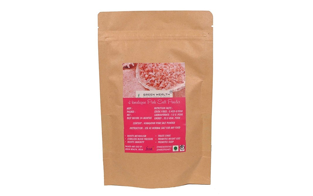 Green Wealth Himalayan Pink Salt Powder   Pack  2.25 kilogram